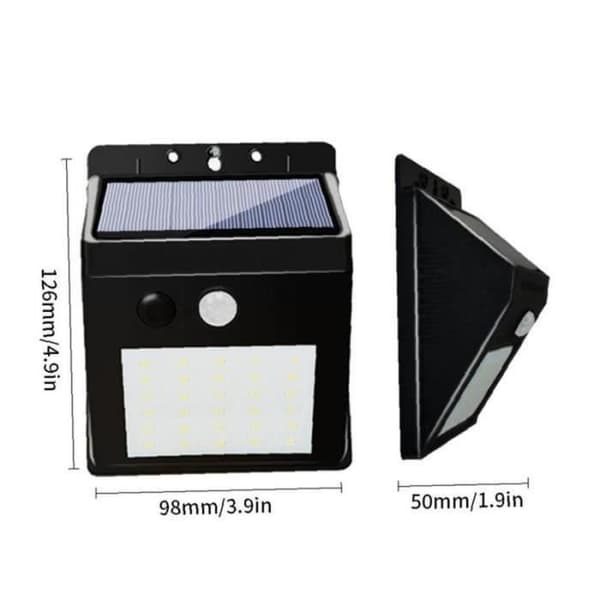 ZF08701-LED Solar Light Solar Sensor Lamp Solar Motion Sensor Vägglampa 30LED Road Lamp