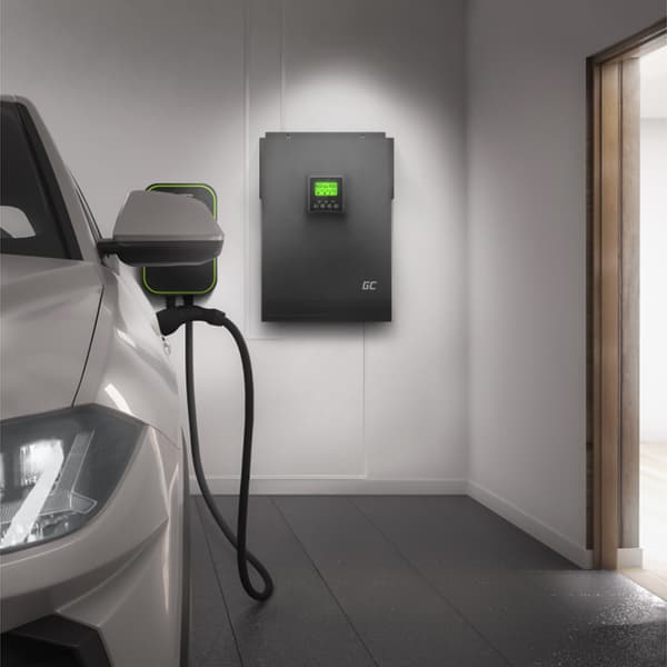 Green Cell - Solar Inverter Off Grid Inverter med MPPT Solar Charger 48VDC 230VAC 3000VA/3000W Pure Sine Wave
