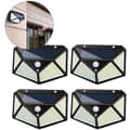 Miniatyrbild 1 av 4: Kindly-Outdoor Solar Lamp 100 LED 4 Pack Outdoor Solar Lighting Rörelsesensor Lighting 270 Vattentät IP65 för trädgård
