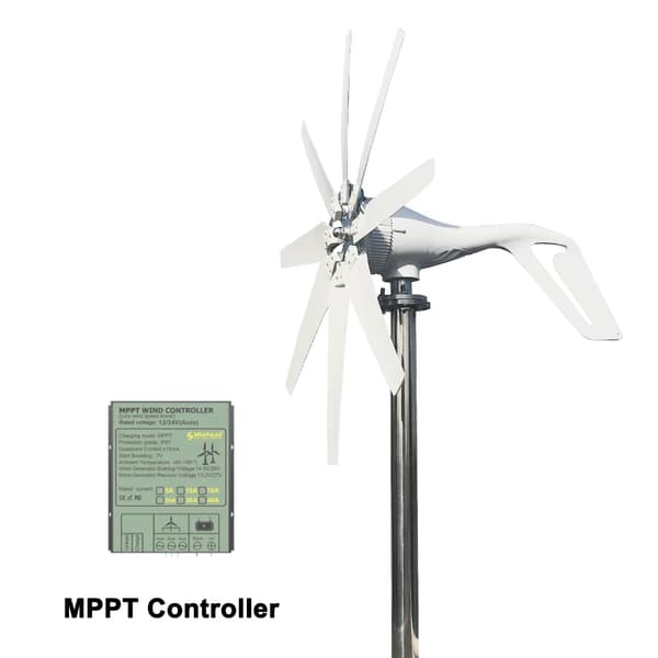 Vindkraftverksgenerator, 2000W strömförsörjning, solpaneler, 12V, med MPPT-kontroll, 2000W