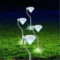 Miniatyrbild 2 av 4: Color Changing Diamond Solar Lamp - Ny - 30cm - Vit - Batteri