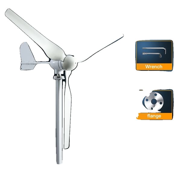 4000W Vindmølle Generator, Fleksible Spændingsmuligheder, Holdbar Jernaksel,Turbine Kun-en, 4000W, 12V Turbine Only-a