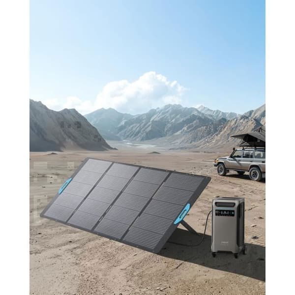 Anker SOLIX PS400 bärbar solpanel, 400W för kraftverk F2000/BP2000/C1000X/BP1000/C800X