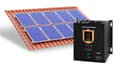 Pikkukuva 1 / 3: Seinälle asennettu aurinkosähkömuunnin (invertteri) KEMOT PROsolar-2500 (24V 230V 25000VA/1800W)