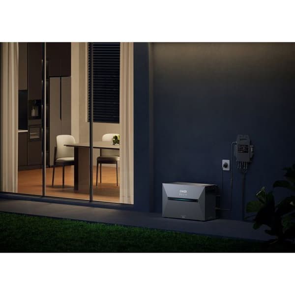 Anker SOLIX Solarbank 2 E1600 AC, Plug and Play solcellssystem för balkong, 1600Wh, 2 MPPT (1200W)