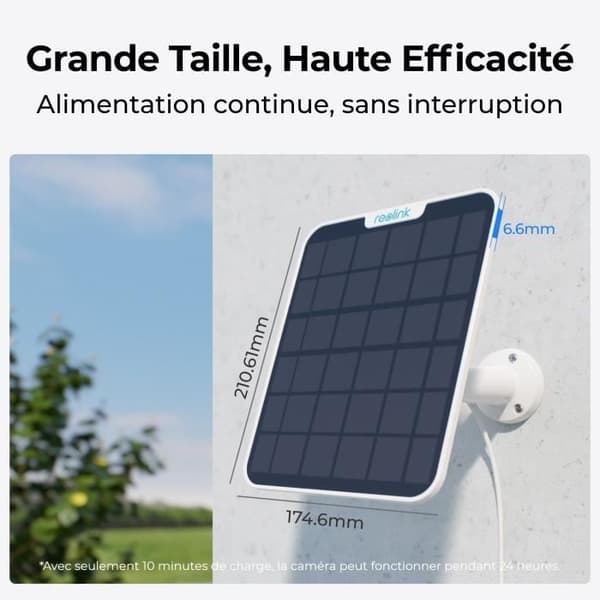 Solpanel - REOLINK - SR3 - 5,8 W - Vit