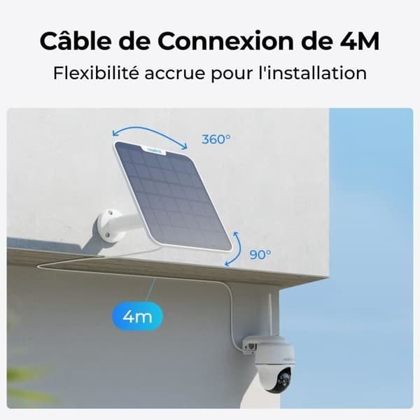 Solpanel - REOLINK - SR3 - 5,8 W - Vit