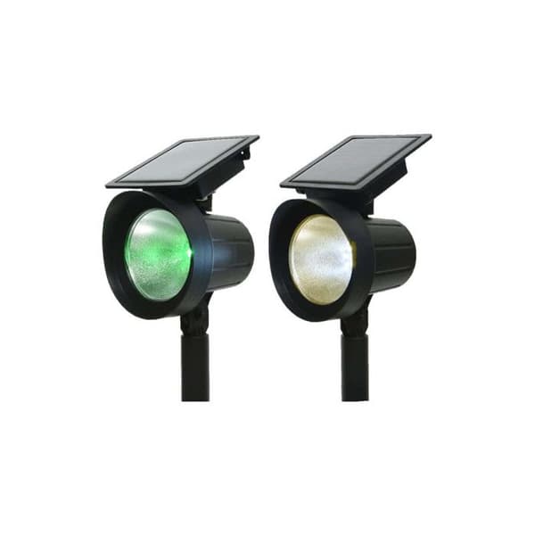 Set med 2 EDM LED-solar pollare 25 Lumen - 3200K - 600mAh