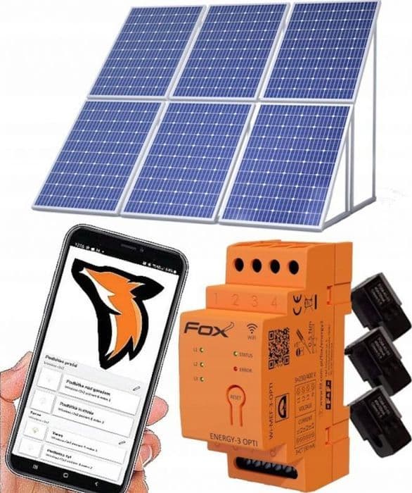Kit för energibesparing F-f - WI-MEF-3-OPTI-100 - Monitor för trefas energiförbrukningsmätare Energy-3-OPTI-100