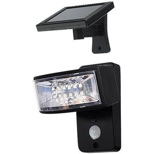 LED vägglampa med separat solpanel och rörelsedetektor. ezsolar