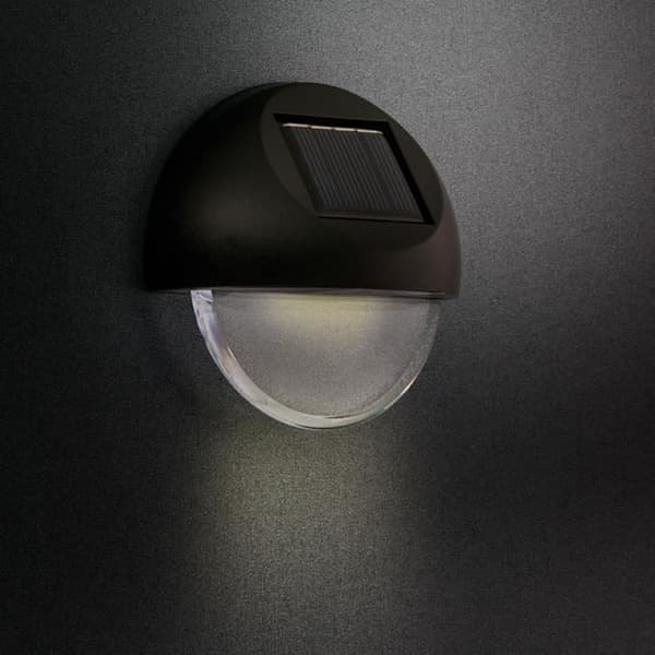 EZ SOLAR - Paket med 2 runda solcells-lampor - 2 x 6 lumen 25,00