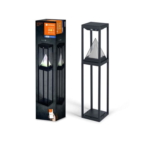 LEDVANCE Utomhus solcellslampa Bluetooth SMART+, varmvit 3000K och färg, användbar utan ström, upp till 2,5 h.