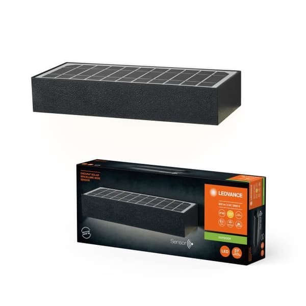Solarlampa - LEDVANCE - ENDURA STYBRICKLUME - 6W - 850lm - Rörelsedetektor