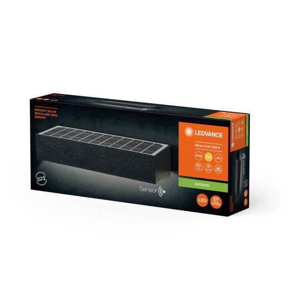 Solarlampa - LEDVANCE - ENDURA STYBRICKLUME - 6W - 850lm - Rörelsedetektor
