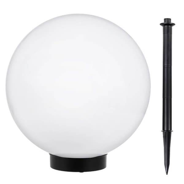 Vit LED solarbordslampa vit 30x30x63 cm GreenBlue GB168