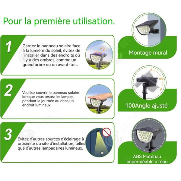 INN Utomhussollampa 3 st 76LED Lamp Beads 3 Ljuslägen Utomhusgatuljus Människokroppssensorlampa
