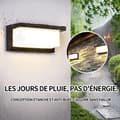 Miniatyrbild 3 av 4: INN Vägglampa 16x16x10cm Utomhus trädgård Induktionslampa Solar Spotlight Solar Light med vattentät funktion Utomhus LED