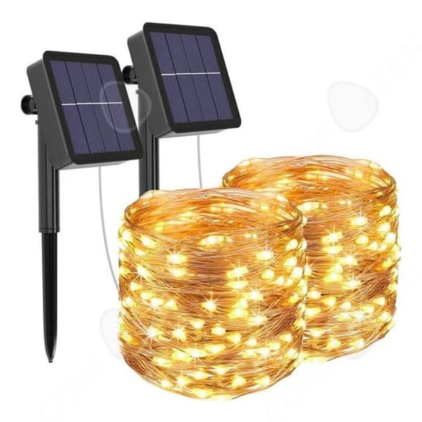 C Solar String Lights 10m 100led Utomhus Solar String Lights Koppartråd Garland Dekoration Vattentät Dekorerad Ljus till jul