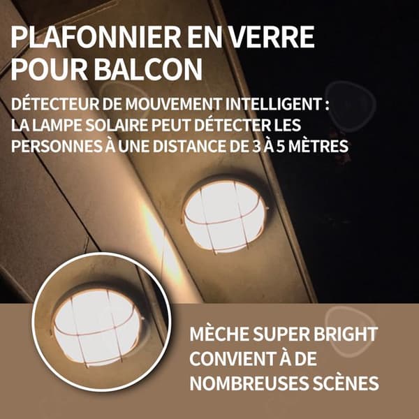 C Vägglampa utomhus i mässing och glas IP64 för trädgård och balkong 19 cm E27 Rund vägglampa utomhus Energiklass A+