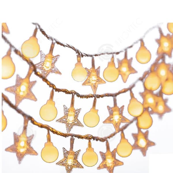 INN Solcellslampa utomhus 50 LED utomhus ljus 9,5 m festong guinguette 8 modes girland guinguette glödlampa för trädgård IP44