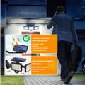 Miniatyrbild 2 av 3: INN Outdoor Solar Lamp 224LED Tre-Head Divided Solar Garden Lighting Dekorativ Trädgårdslampa Outdoor Solar Light