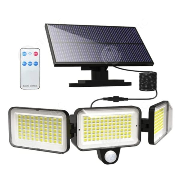 INN Outdoor Solar Lamp 224LED Tre-Head Divided Solar Garden Lighting Dekorativ Trädgårdslampa Outdoor Solar Light