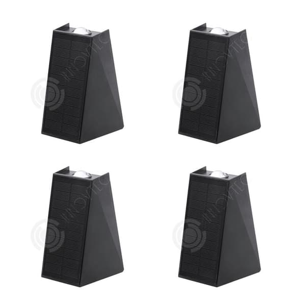 INN Solar Lampor Trädgårdslampor 4 Pack 5w IP66 16x8.3x12cm Villa Innergård Trädgård Hotellkorridor Dekorativa Vattentäta Landskapsljus