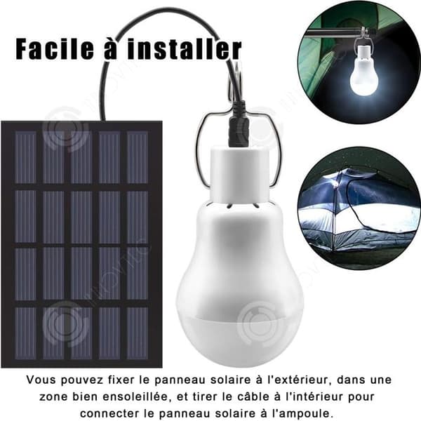 INN Solar Lantern 800mAh återuppladdningsbar bärbar solcellslampa med solpanel Utomhussolar LED-lampa för fiskecampi