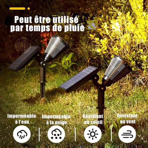 INN Utomhus solar spotlight vattentät och superstarkt färgstarkt ljus 7LED utomhus solar spotlight utomhus spotlight exteriör sola