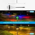 Miniatyrbild 2 av 4: INN Utomhussollampa 4st 34,5x8cm IP65 8-10h 700mah utomhussollampa LED solcellslampa solpollarlampa LED spot