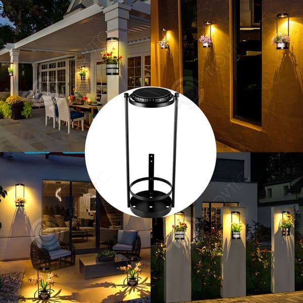 INN Utomhussollampa 2 st 41,4x14,5cm IP44 1200mah utomhussollampa LED solcellslampa solpollarlampa LED spot