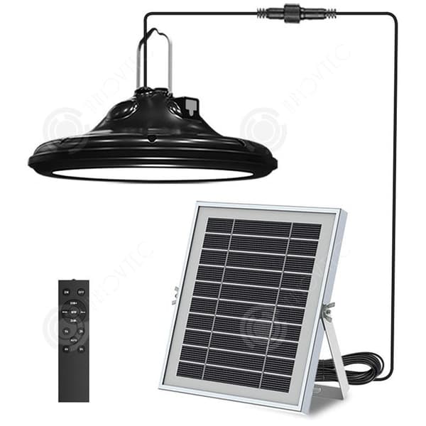 INN Solar Lamp 3 Färgtemperaturer 5 Lägen Ljusstyrka på 100LED Solar Lamp IP66 Vattentät Solar Chandelier for Outdoor Garden