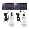 Miniatyrbild 1 av 4: INN Solar Lantern 2st Bärbar Solar Lamp med Solpanel Utomhushängande Solar LED-lampa 800mAh med 3,5m kabel