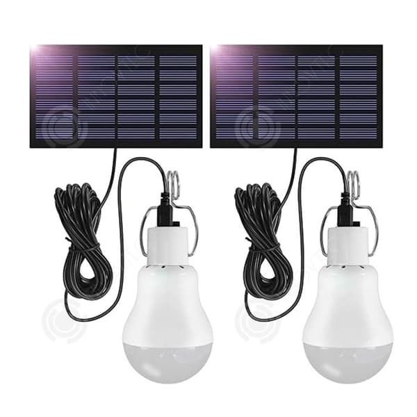 INN Solar Lantern 2st Bärbar Solar Lamp med Solpanel Utomhushängande Solar LED-lampa 800mAh med 3,5m kabel