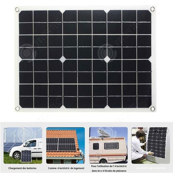 INN hopfällbar solpanel 6000w 12v till 220v solpanelsystem med 30A laddningskontroll och modifierad strömriktare