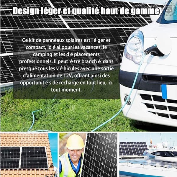 INN hopfällbar solpanel 6000w 12v till 220v solpanelsystem med 30A laddningskontroll och modifierad strömriktare