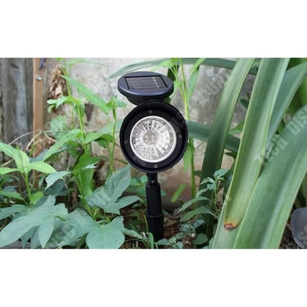 TD® Solarlampa LED-armaturlampa utomhusbelysning IP44 svart trädgårdsterrass Vattentät extern belysning Tillbehör