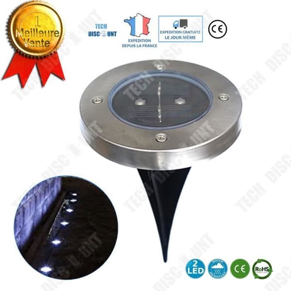 TD® 1st-2LED Solar Infälld Beacon-Gul