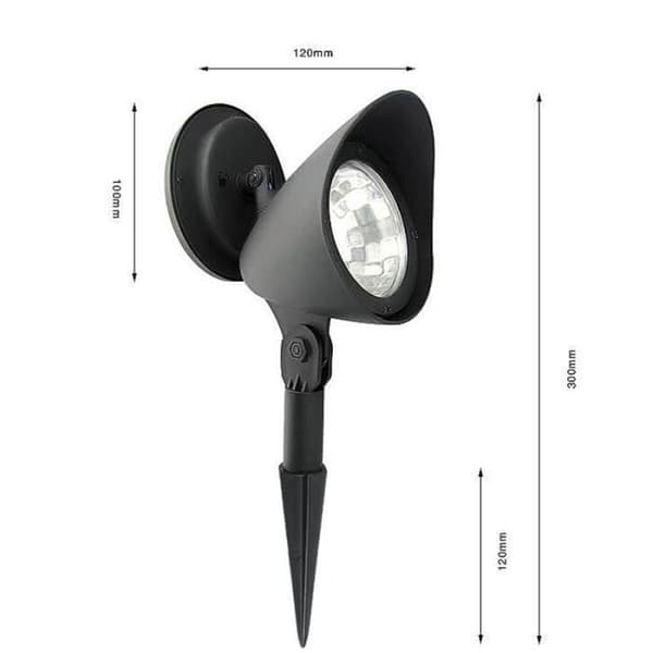 Solar marklampa - NEUFU - TD® 60mah - Vit - LED - Solenergi - Trädgård