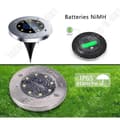 Miniatyrbild 2 av 4: "Infälld Solarljus - TECH RABATT - 8 LED - Rostfritt Stål - Flerfärgad"