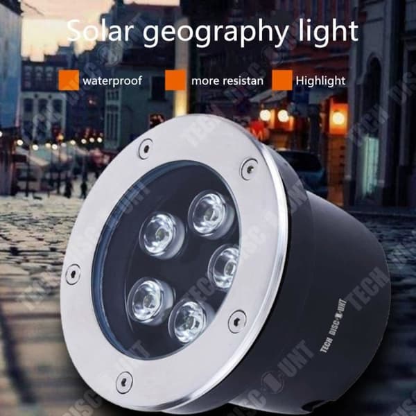 TD® solcellslampa utomhus inomhus led strålkastararmaturer vattentät kraftig infälld kall ljus trädgård park villa
