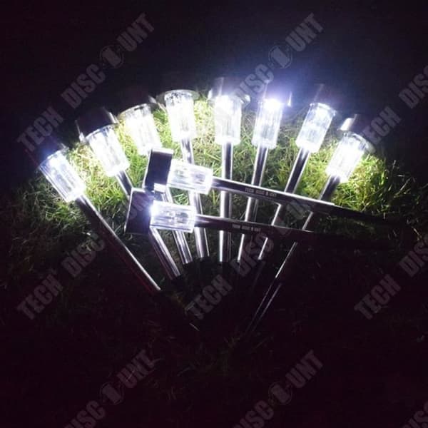 TD® Outdoor Solar Piedestal Lampa Trådlös Varm Vit Belysning Vattentät Ljus Gräsmatta Trädgårdsdekoration Yard Vägglampa