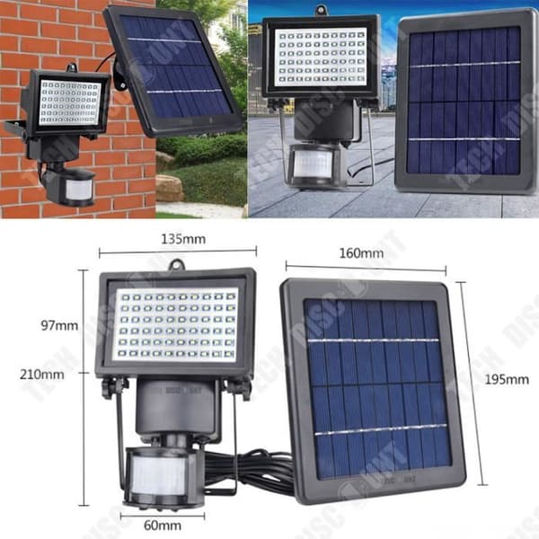 TD® Solar LED-lampa Utomhus Vattentät Automatisk Trädgårdskraft Ljusstark belysning Energi Energisparande Solbelysning