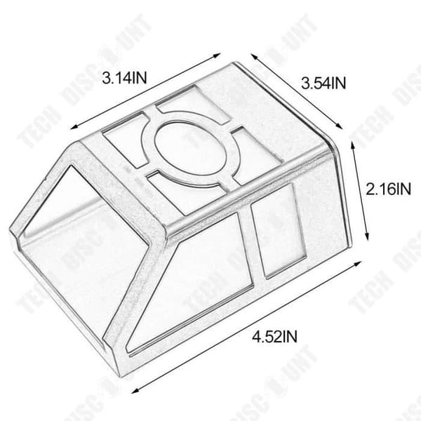 TD® Outdoor led solar strålkastare rörelsesensor vattentät lampa trädgårdsbelysning bred diffusion varmvitt ljus