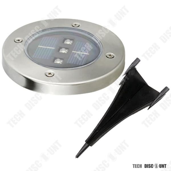 TD® 4st-3LED solar infälld beacon-Vit 4000°k