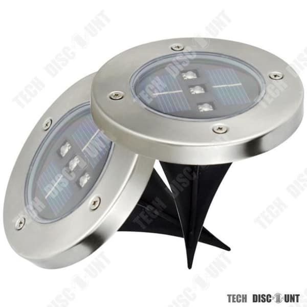 TD® 4st-3LED solar infälld beacon-Vit 4000°k