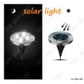 Miniatyrbild 3 av 4: TD® 4st-4LED solar infälld beacon-Vit 4000°k