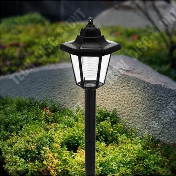 TD® Solar Hexagon Ground Lamp LED Utomhus Yard Trädgårdslampa Dekorativ Spotlight Palace Gräsmattlampa