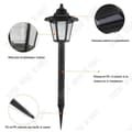 Miniatyrbild 2 av 4: TD® Solar Hexagon Ground Lamp LED Utomhus Yard Trädgårdslampa Dekorativ Spotlight Palace Gräsmattlampa