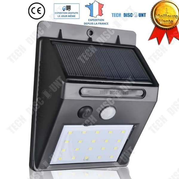 TD® LED Solar Lampa Utomhus Korridor Vattentät Trädgård Gatubelysning Ljus Upp Ljus Energi Energisparande Belysning Så